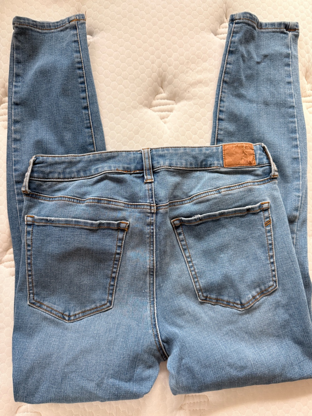 Light Blue Women’s High-Rise Skinny Jeans - Picture 1 of 5